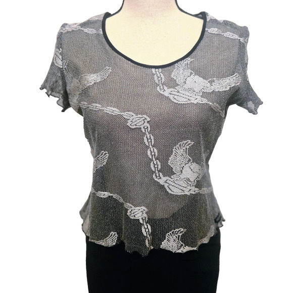 Harley-Davidson women's Crop mesh top with logo L casual - Picture 3 of 16